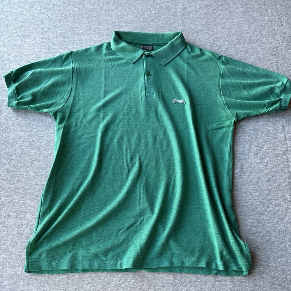 VTG Le Tigre Green Polo Shirt Size M